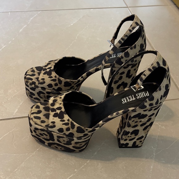 Paris Texas Leopard Platform Sandals size 38.5